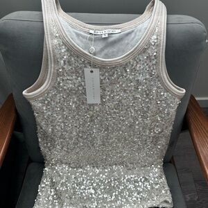 Parke & Ronen Sequin Tank